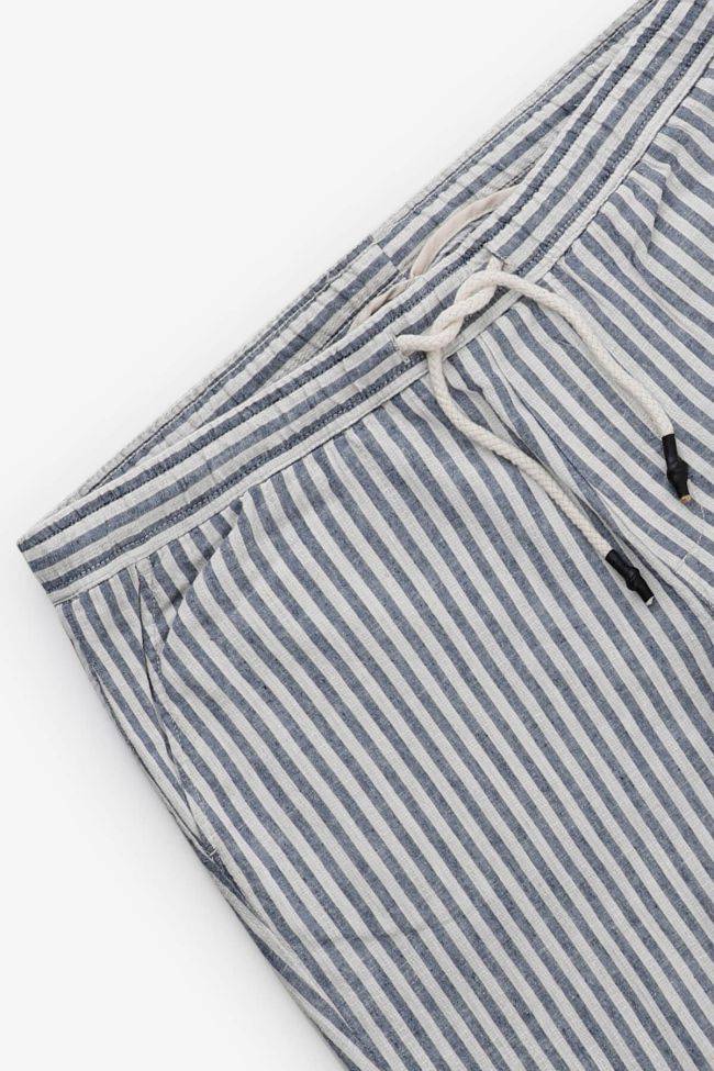 b-style Hose Herren B-Style Bermuda Regular Streifen 51% Leinen 49% Baumwolle Nur noch ein Tag übrig