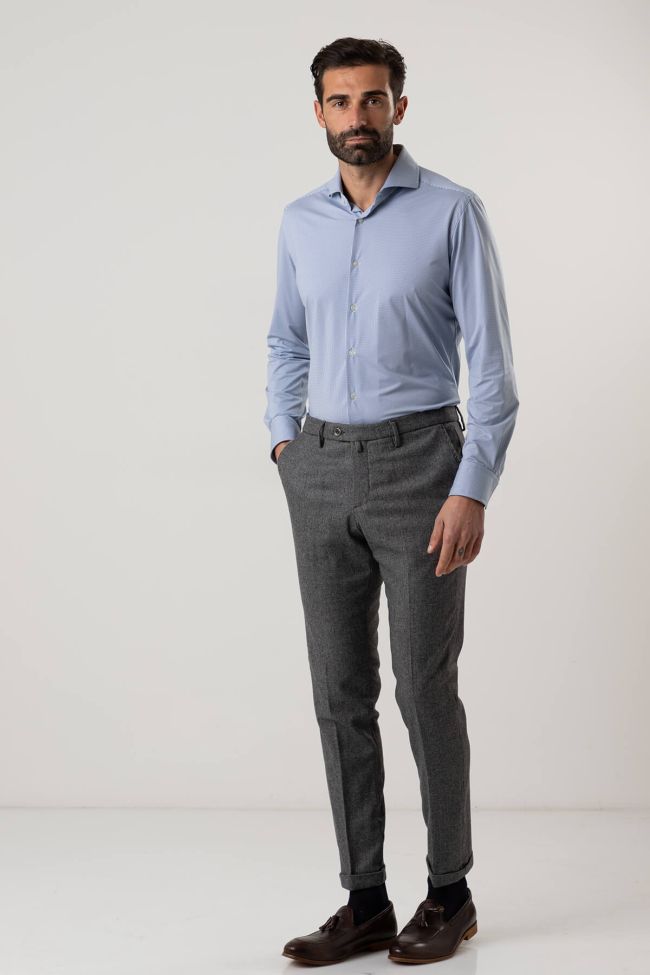 b-settecento Hose Herren B-Settecento Chinos Slim Halb Unifarben 2025