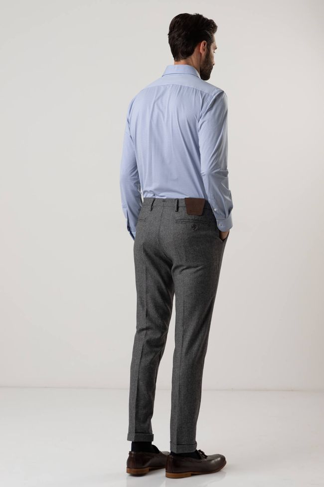 b-settecento Hose Herren B-Settecento Chinos Slim Halb Unifarben 2025