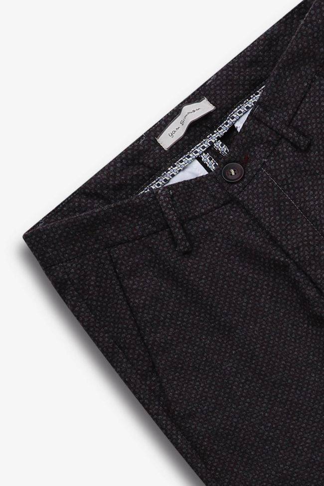 yan simmon Hose Herren Yan Simmon Klassische Slim Halb Unifarben 60% wool 35% pl 5% pa Online