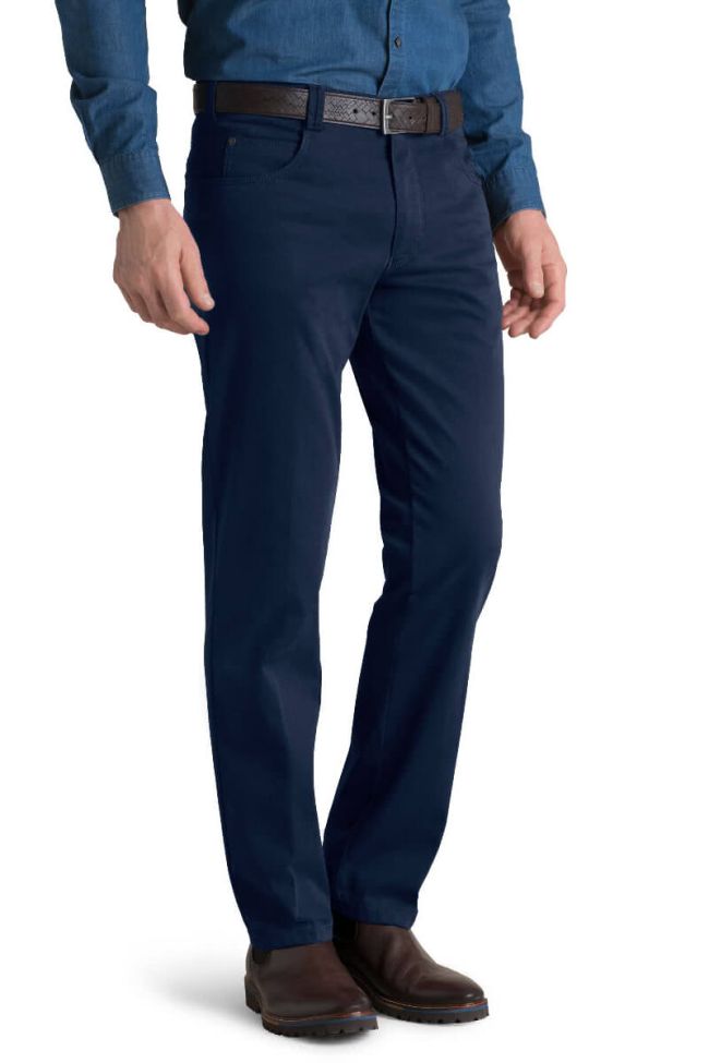 meyer Hose Herren Meyer 5 Pocket Slim Einfarbig Günstiger Verkauf