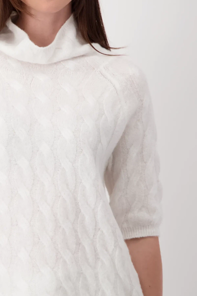 Monari Flauschiger Pullover mit Zopfmuster Zeitbegrenzte Promotion