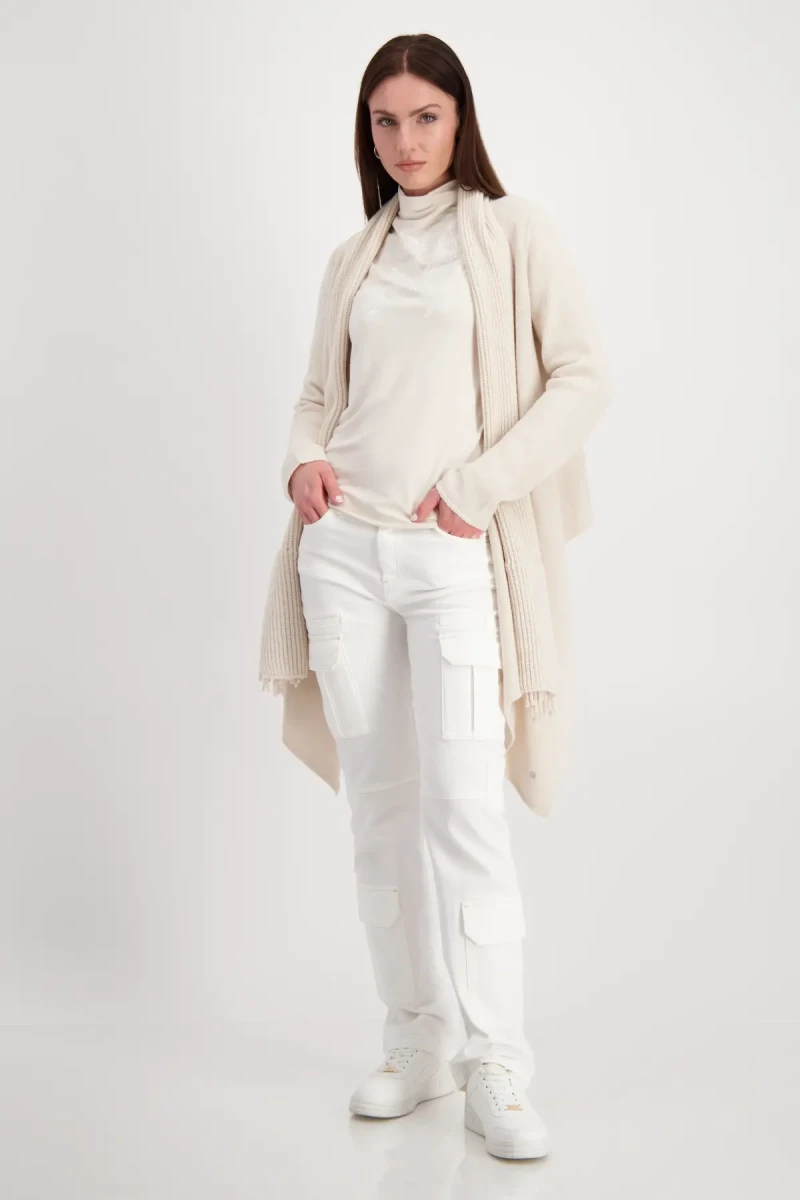 Monari Shirt mit toniger Pailletten-Blume Bis zu 60% Rabatt