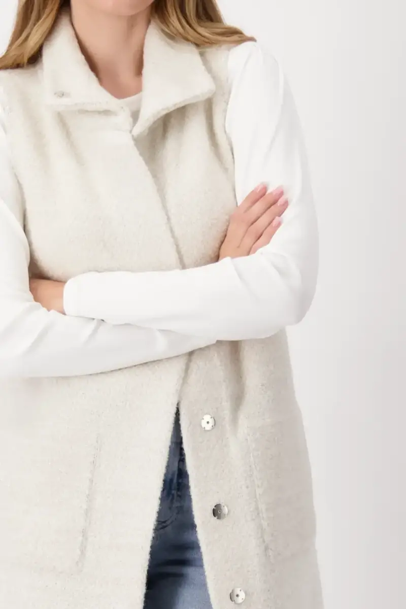 Monari Strickweste mit Lurex Bis zu 65% Rabatt