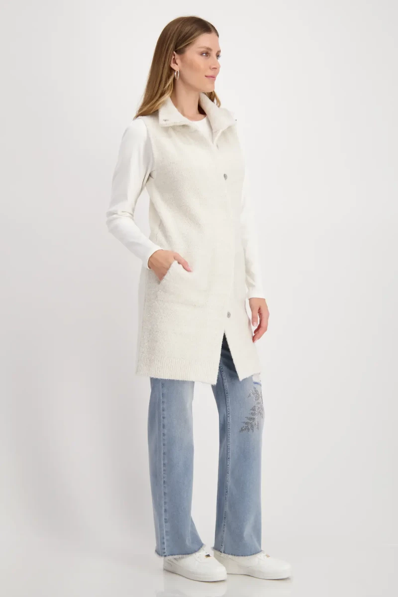Monari Strickweste mit Lurex Bis zu 65% Rabatt