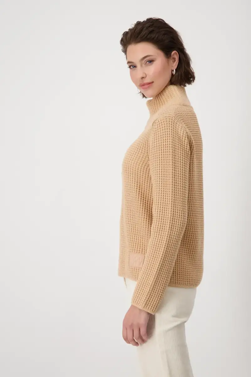 Monari Strickpullover mit Stehkragen Sonderangebot der Fabrik