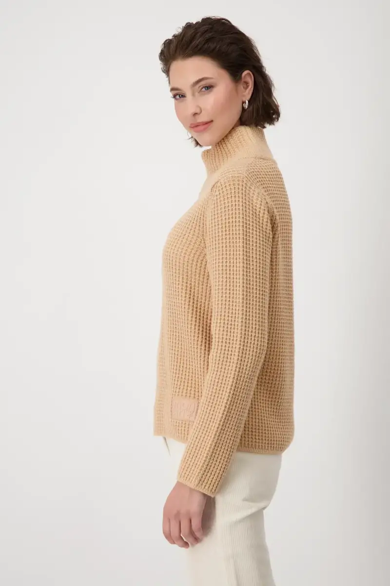 Monari Strickpullover mit Stehkragen Sonderangebot der Fabrik