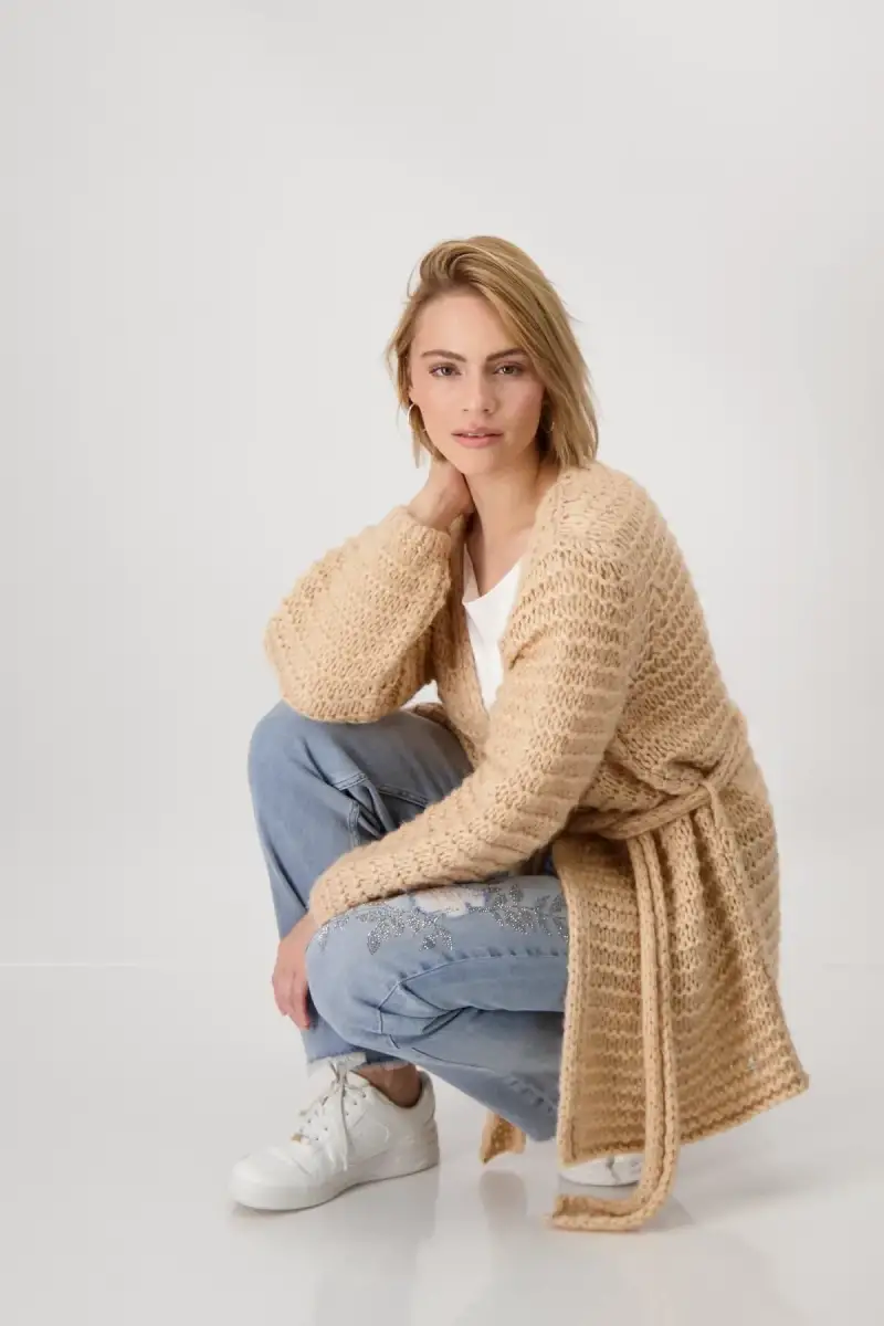 Monari Locker gestrickte Strickjacke Bis zu 55% Rabatt