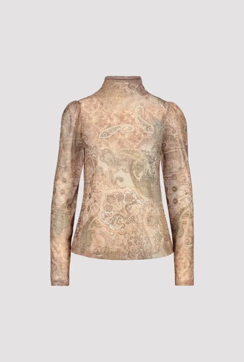 Monari Mesh Shirt mit Paisleymuster Discount Store für neue Produkte