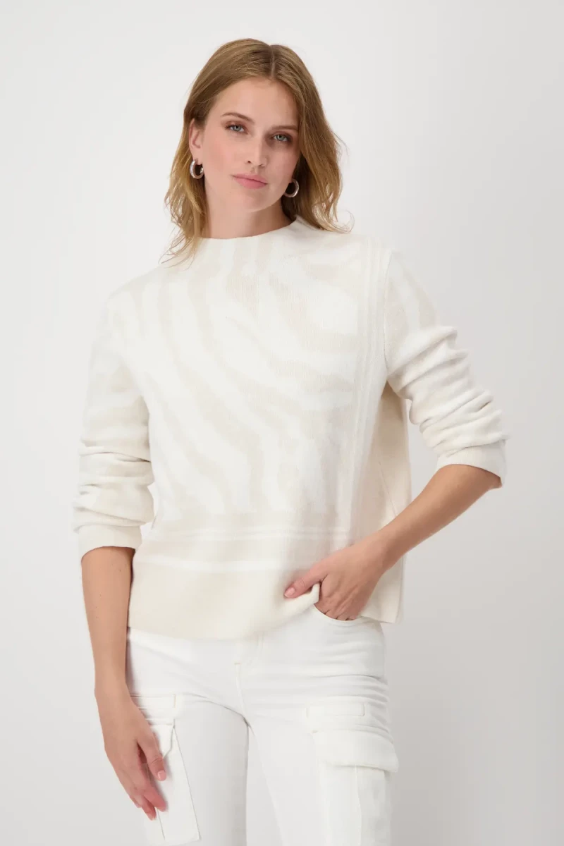 Monari Pullover mit Tigermuster 50% Rabatt mit kostenlosem Versand