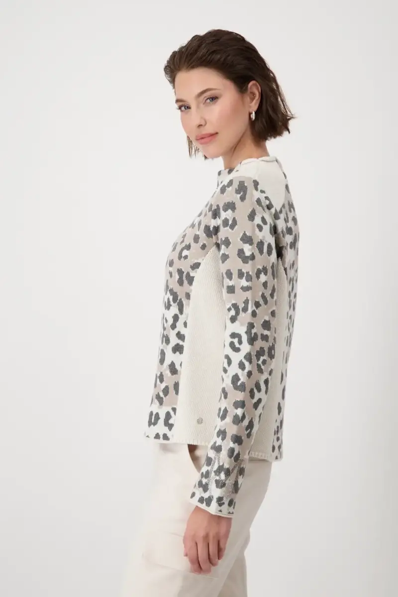 Monari Pullover mit Leomuster Clearance-Verkauf