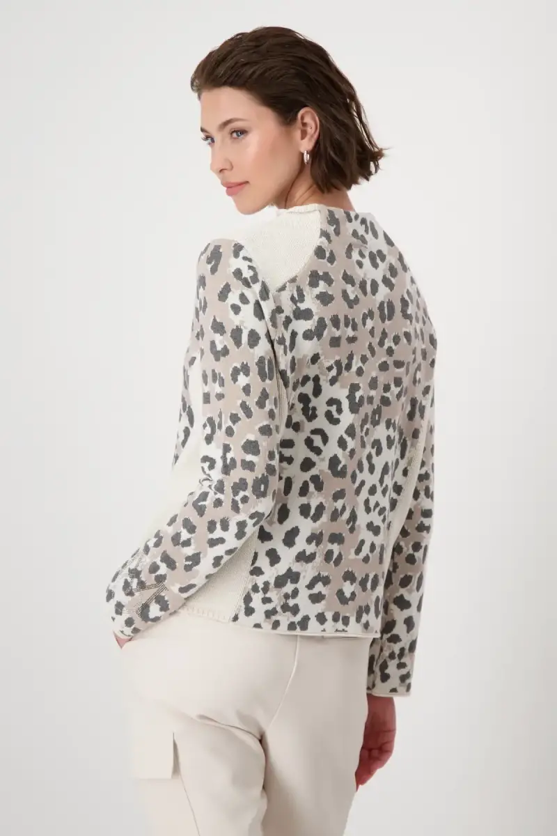 Monari Pullover mit Leomuster Clearance-Verkauf