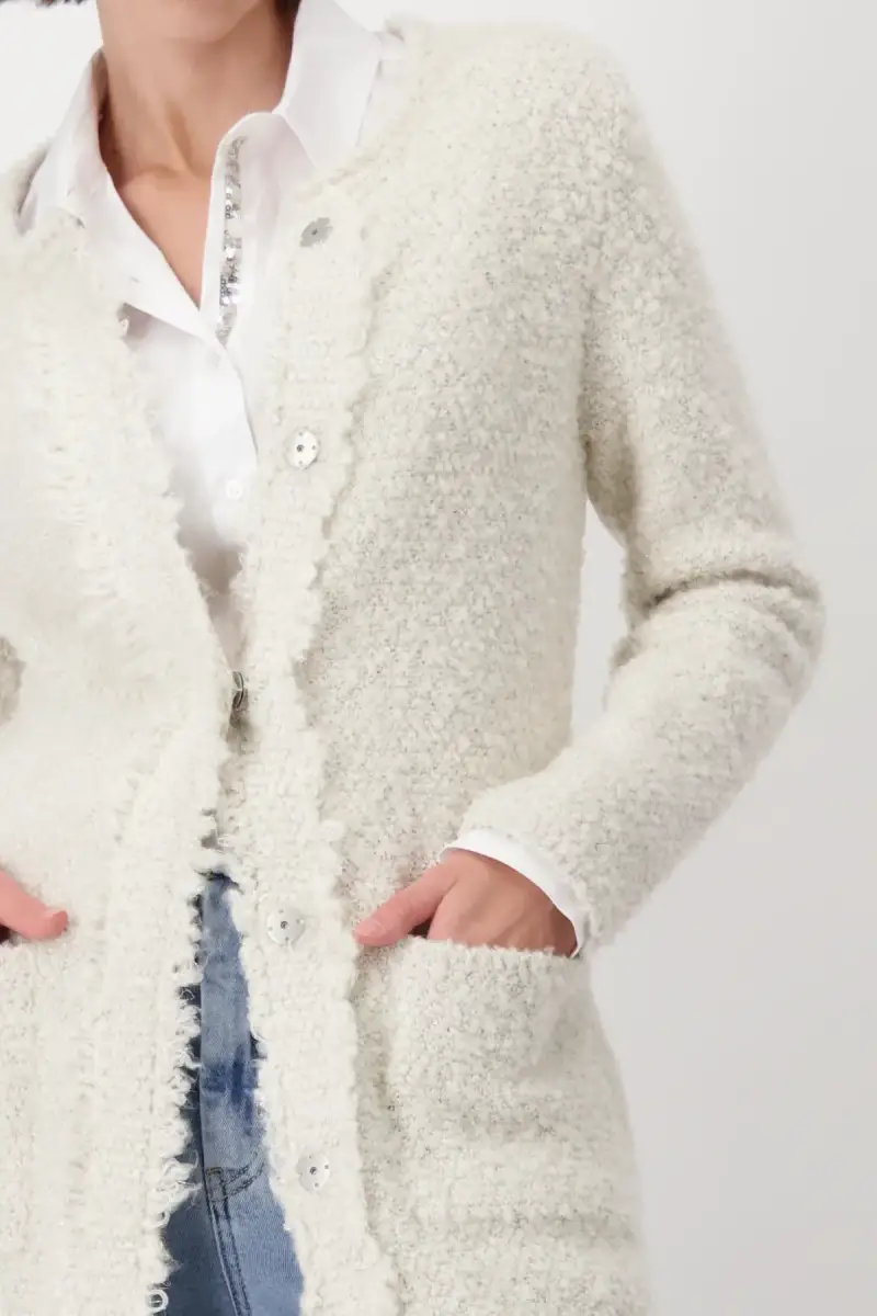 Monari Strickmantel mit Lurex Black Friday Preise