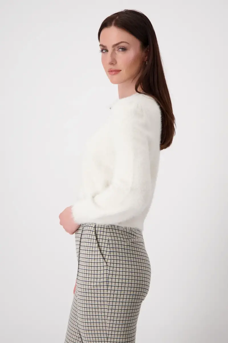 Monari Flauschige Strickjacke 2025