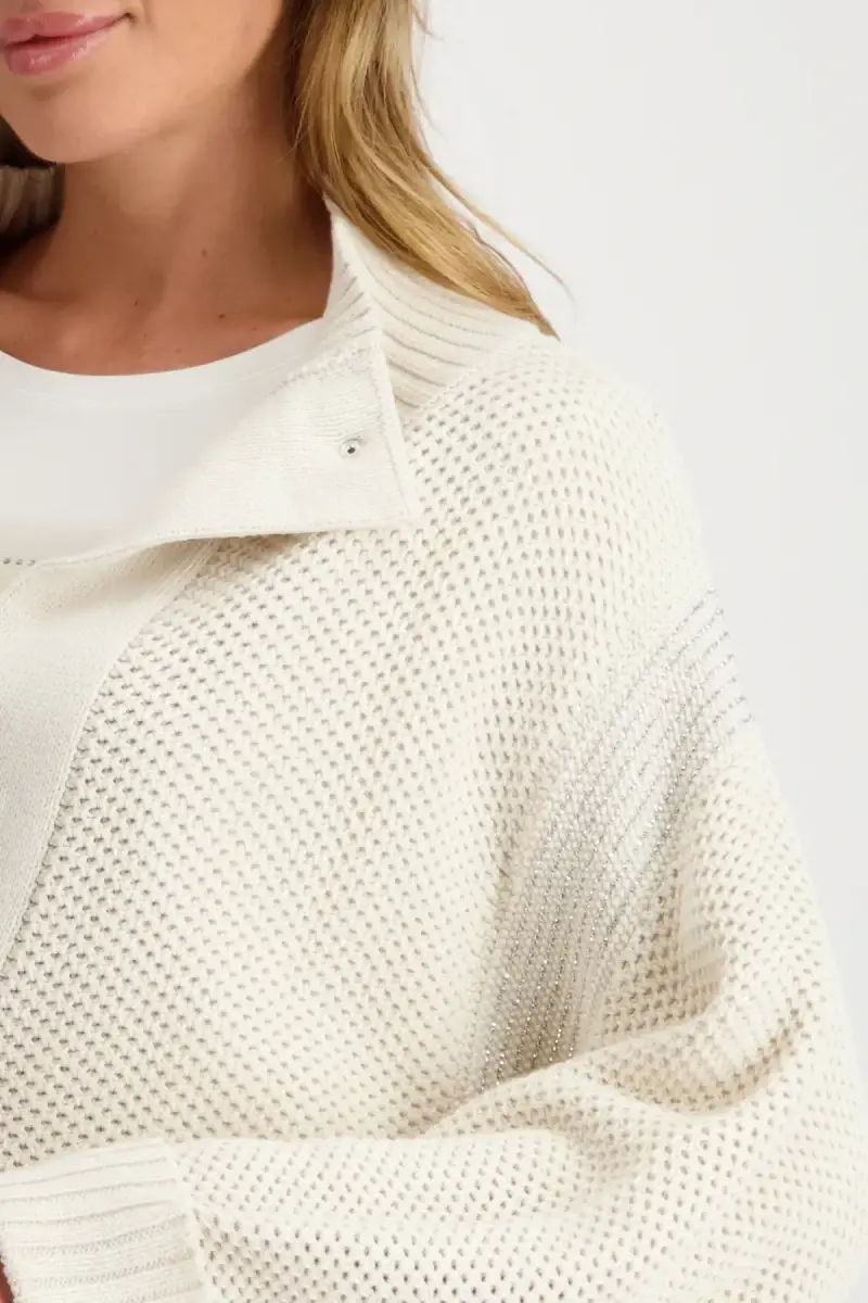 Monari Strickjacke mit Wabenmuster Verkauf