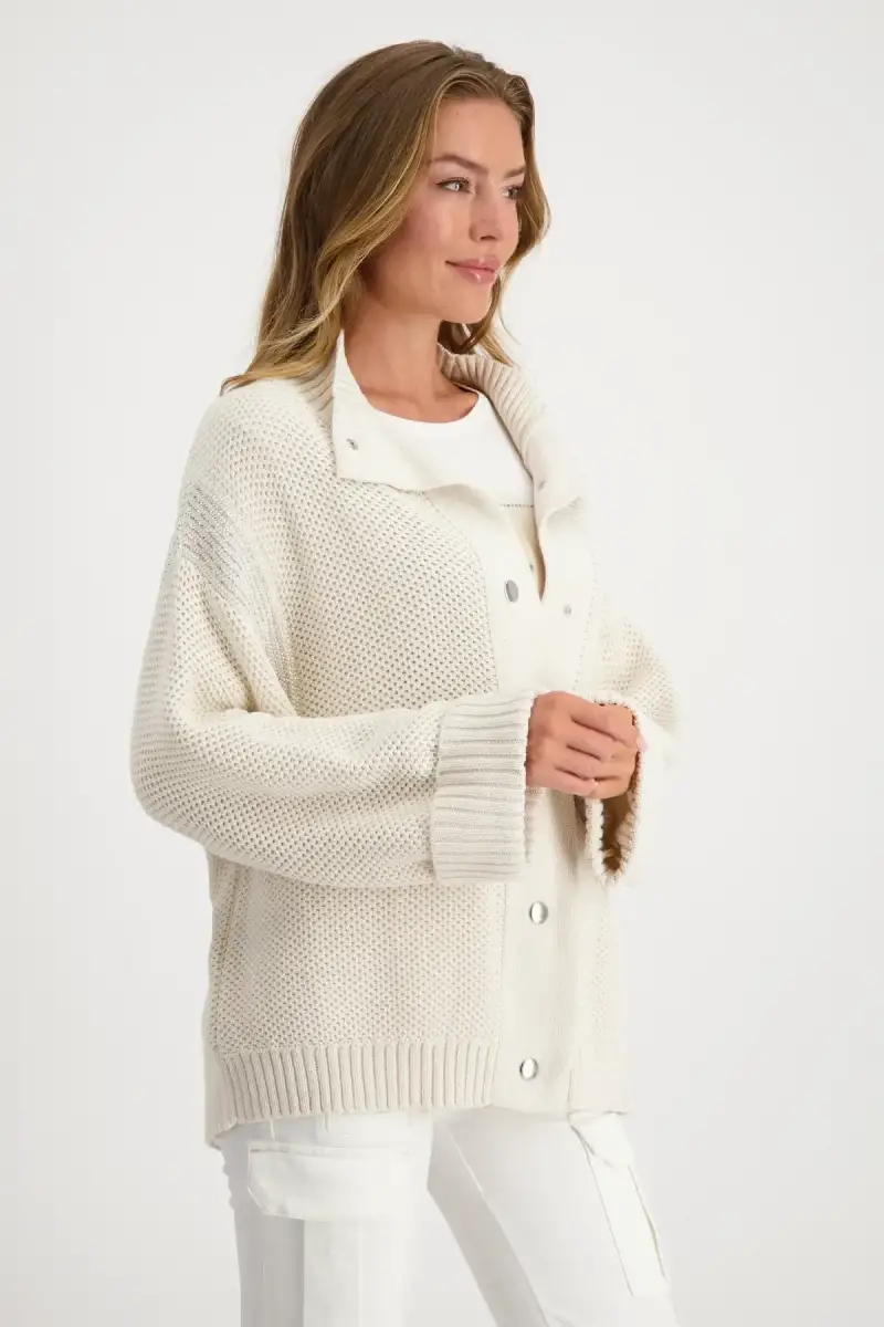 Monari Strickjacke mit Wabenmuster Verkauf