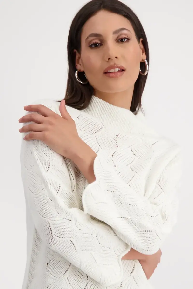 Monari Pullover mit Zopfmuster im Angebot
