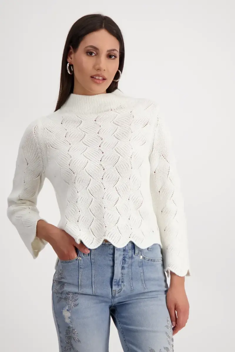 Monari Pullover mit Zopfmuster im Angebot