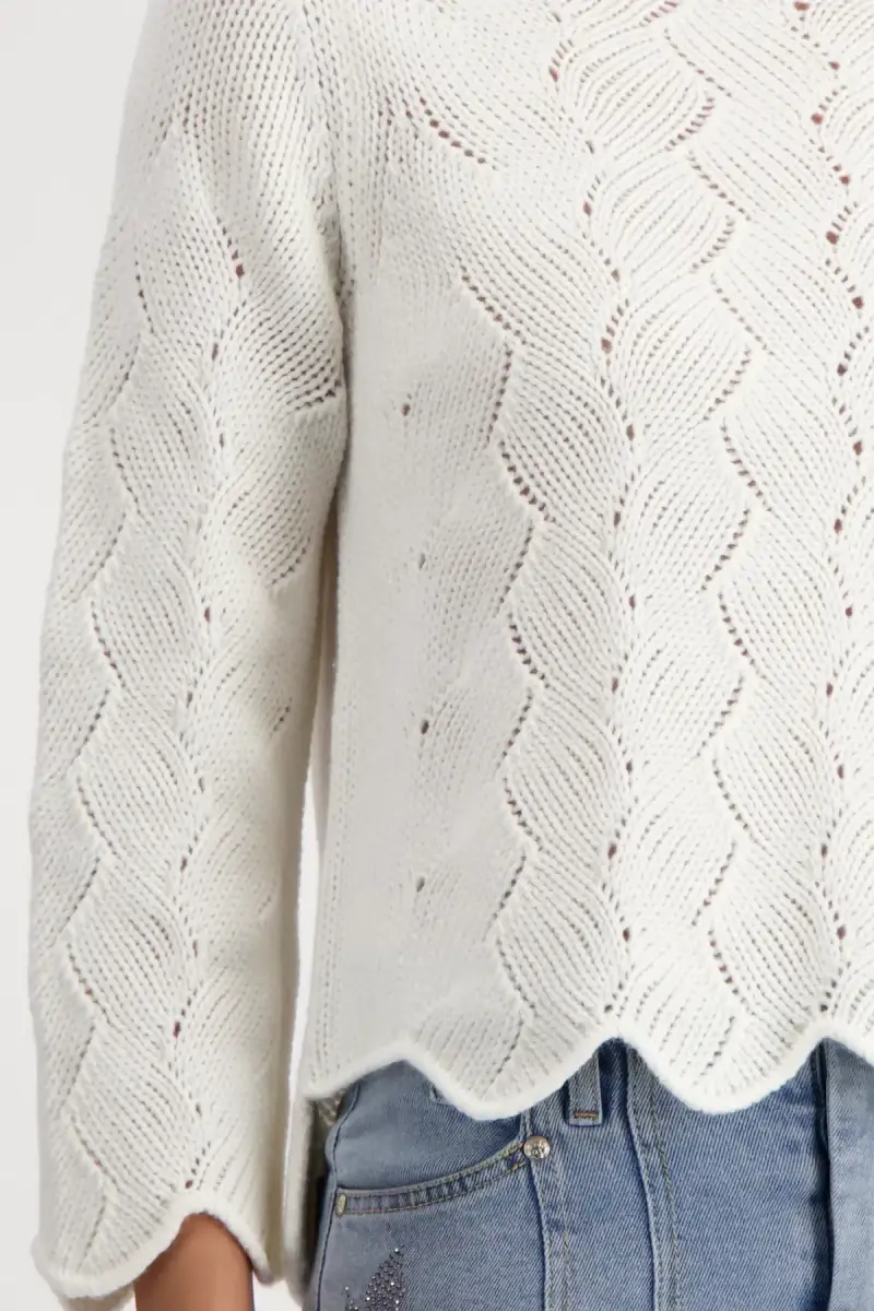 Monari Pullover mit Zopfmuster im Angebot