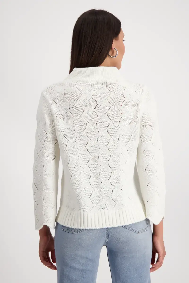 Monari Pullover mit Zopfmuster im Angebot