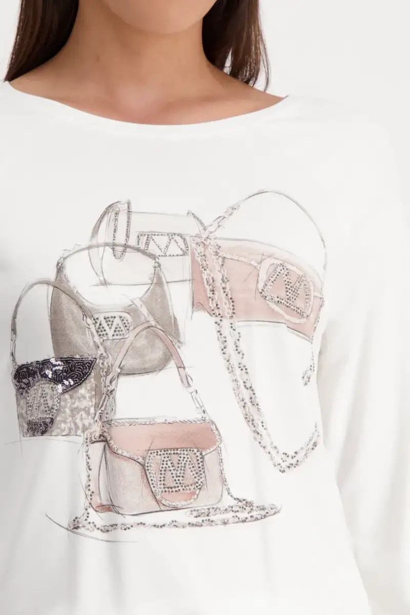 Monari Shirt mit Taschen Print Blitzverkäufe