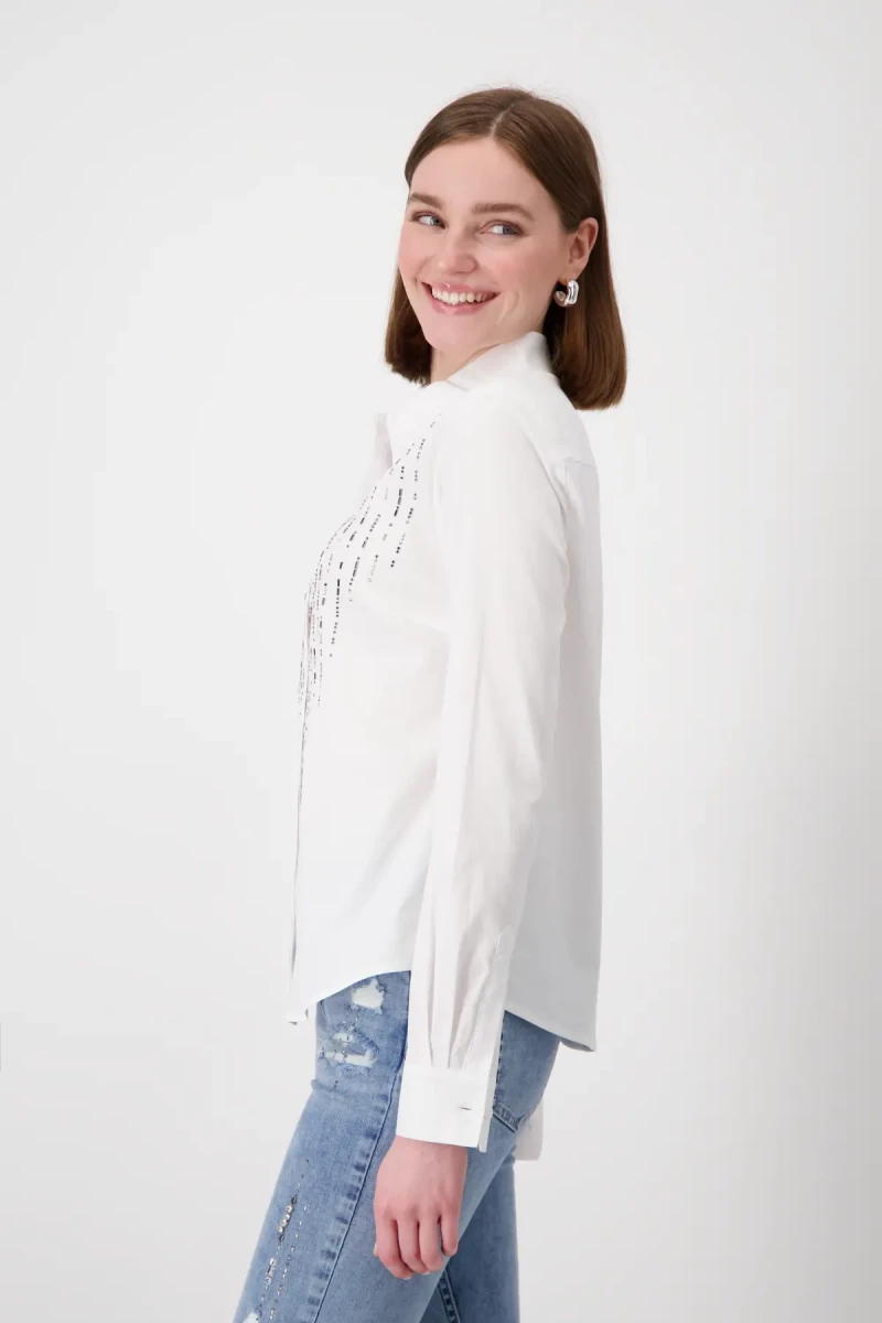 Monari Hemdbluse mit Strasssteine Rabatt