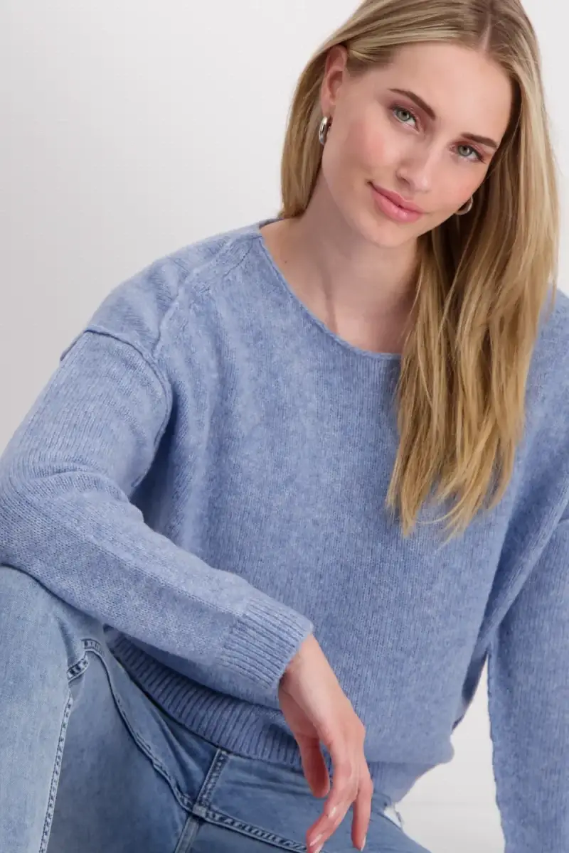 Monari Strickpullover mit Außennähten Günstig kaufen