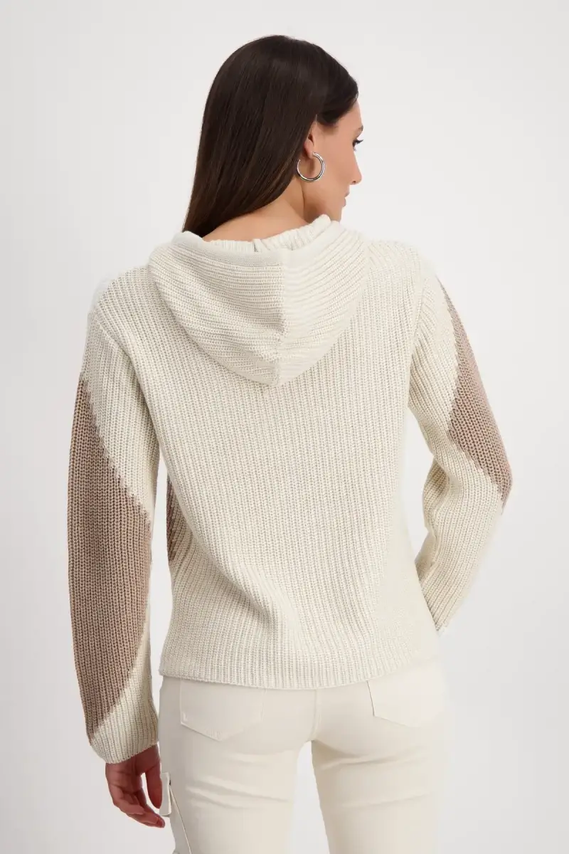 Monari Kapuzenpullover mit Rauten Versandkostenfrei