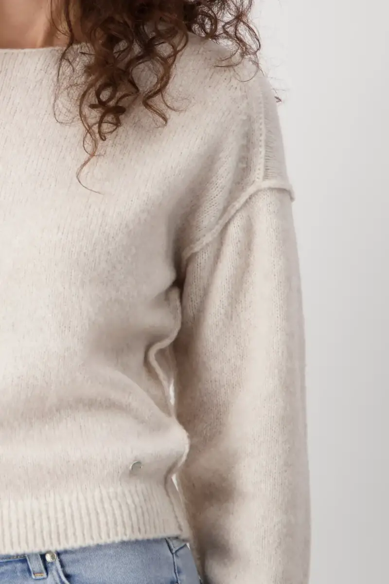 Monari Strickpullover mit Außennähten Flash Sale