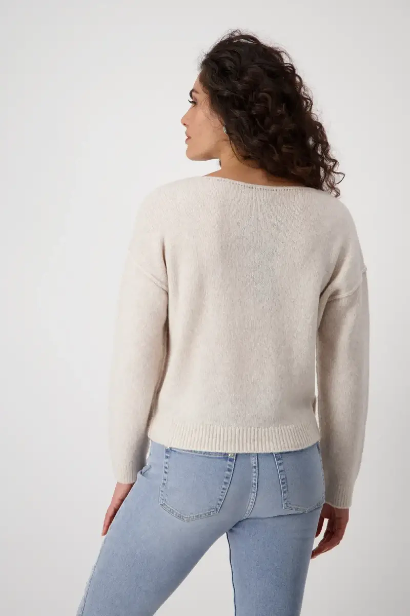 Monari Strickpullover mit Außennähten Flash Sale