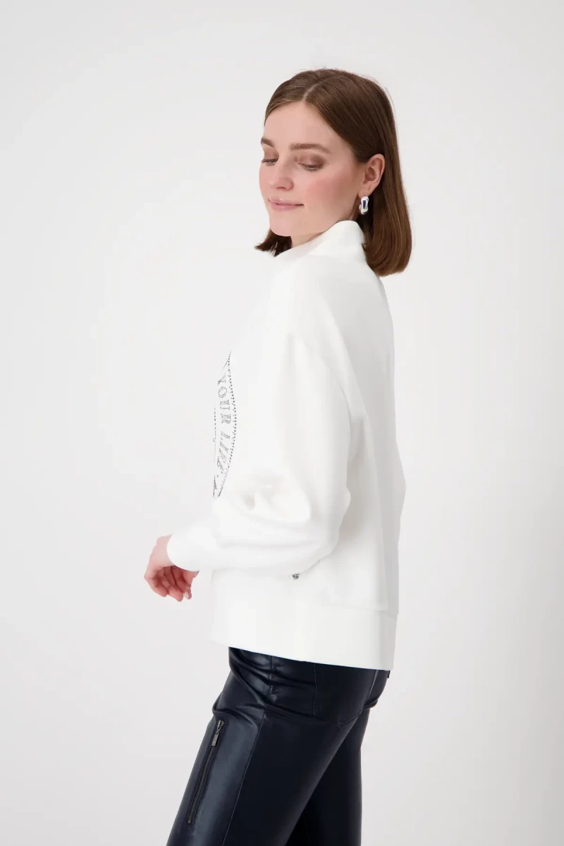Monari Sweatshirt mit Emblem Print Weihnachtsangebot