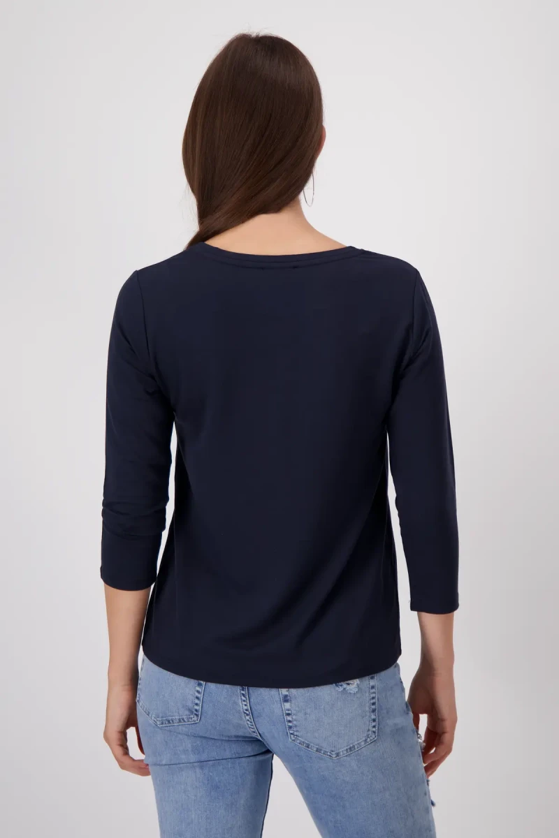 Monari Shirt mit Emblem Print Lagerräumung