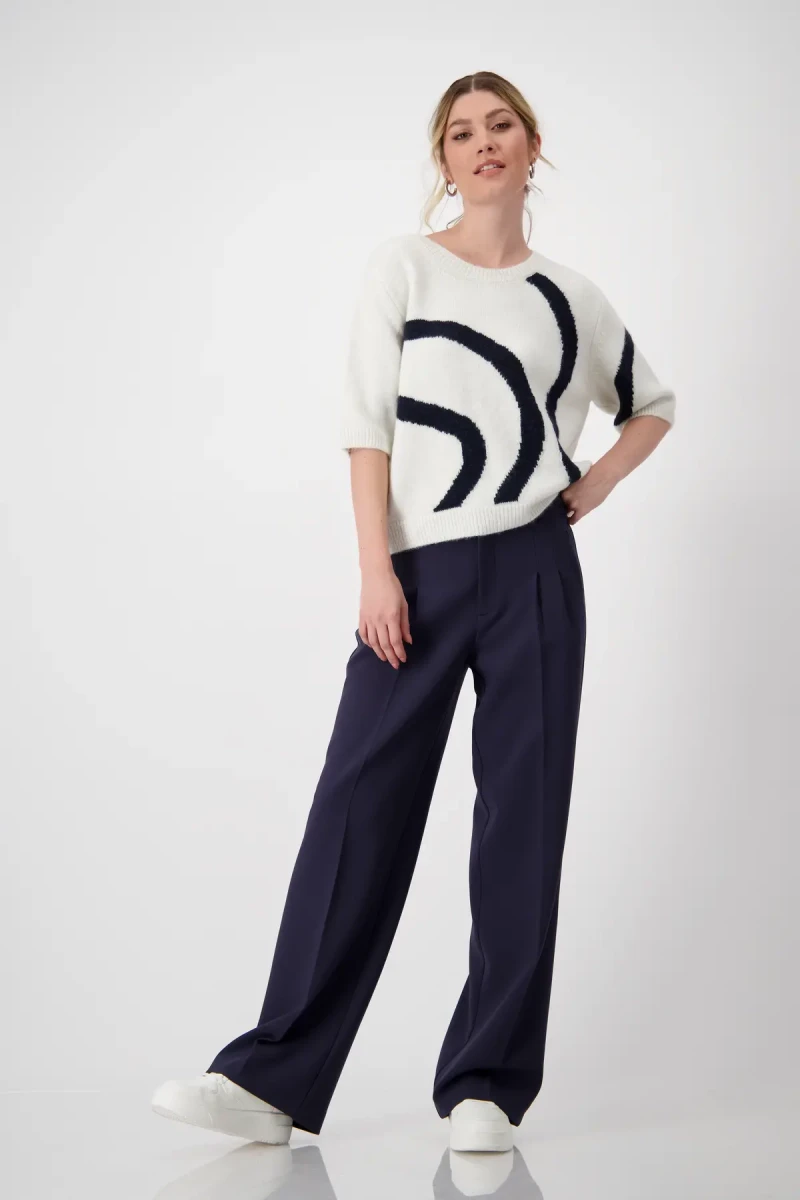 Monari Strickpullover mit Intarsienmuster Kauf eins, bekomm eins gratis