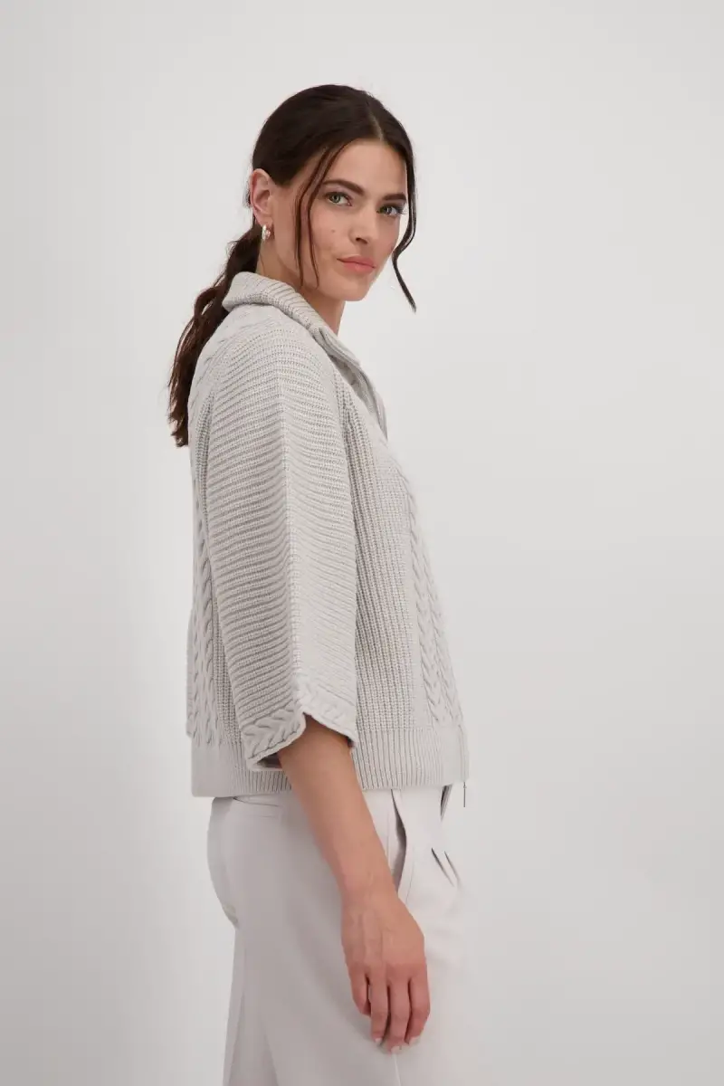 Monari Strickjacke mit weiten Ärmeln Kostenlose Rückgabe