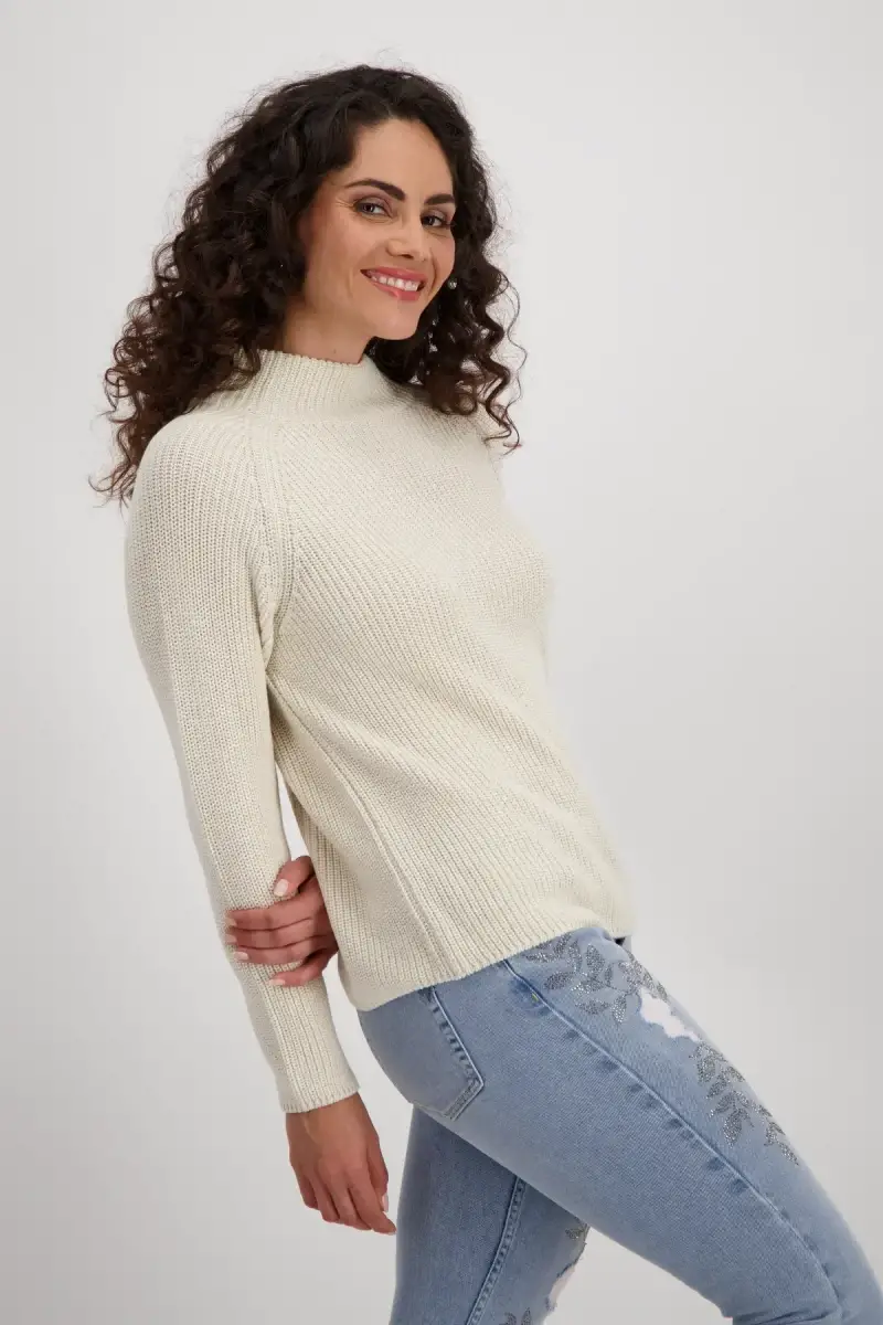 Monari Basic Stehkragen Pullover Bis zu 60% Rabatt