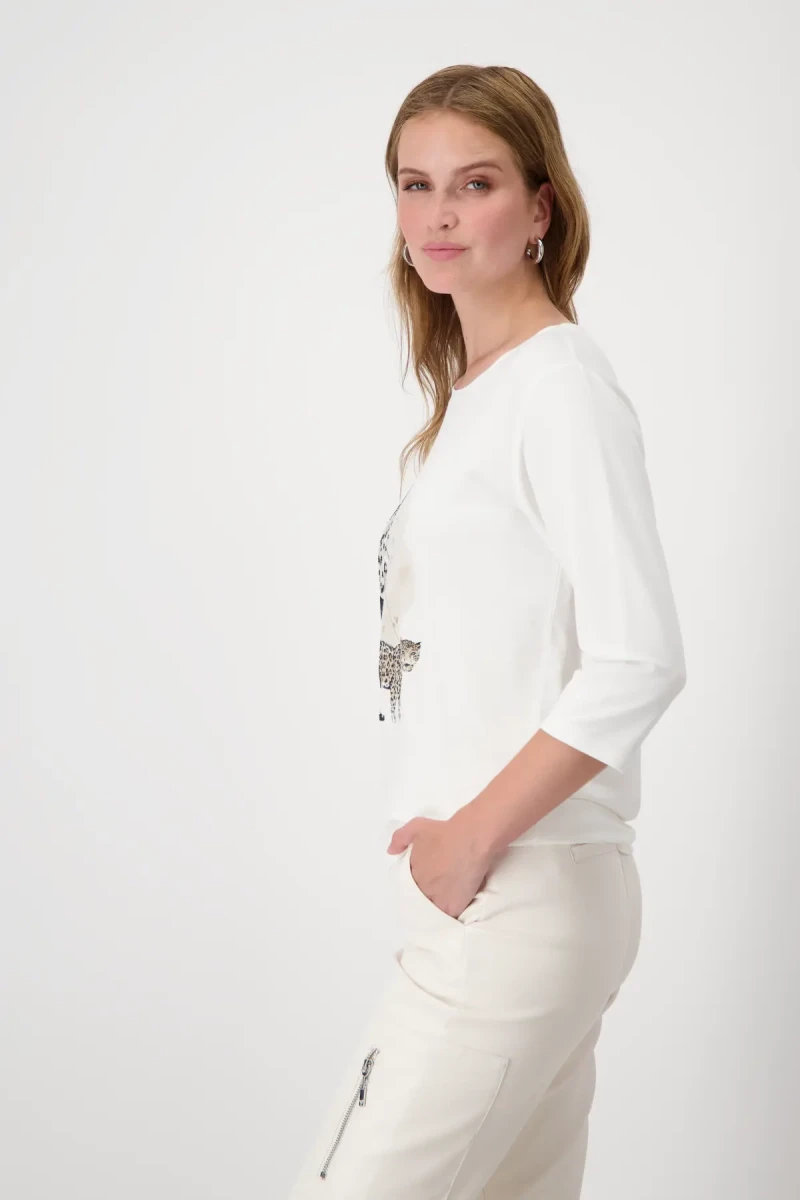 Monari Shirt mit Frauenprint und Strass Bis zu 55% Rabatt