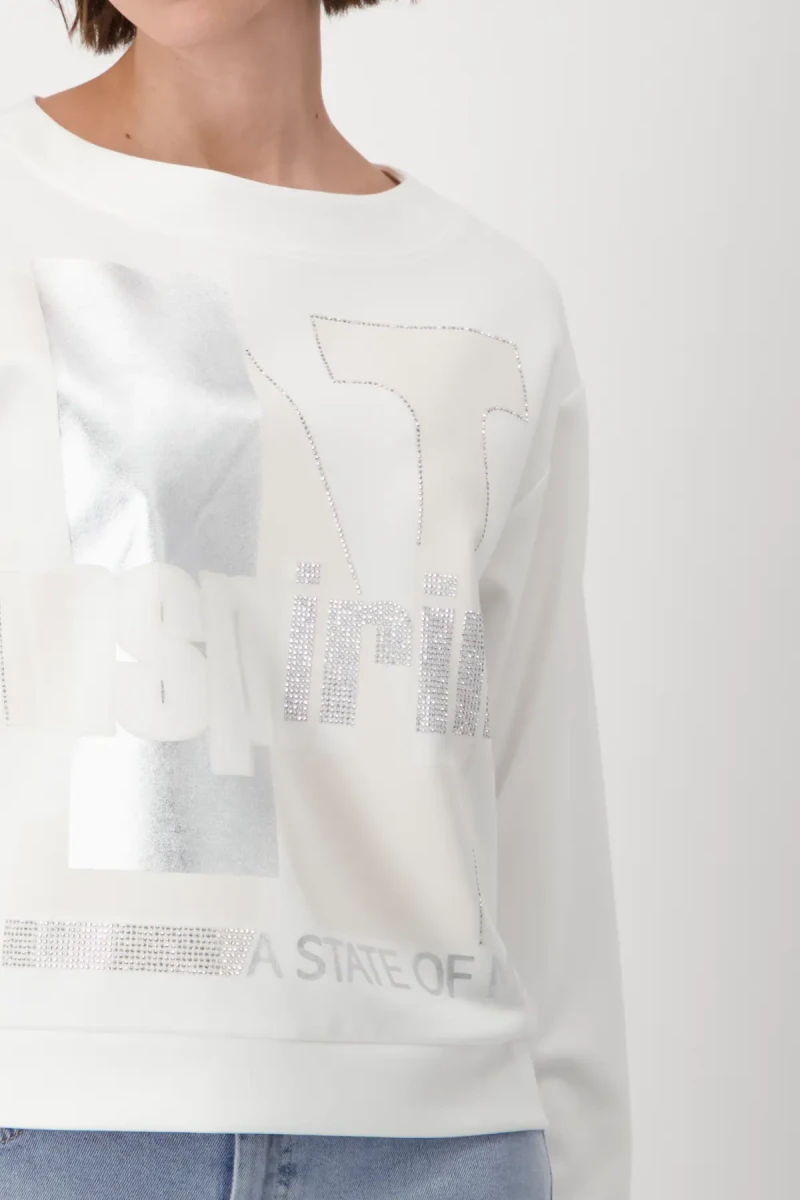 Monari Sweatshirt mit Schrift Speichern exportieren