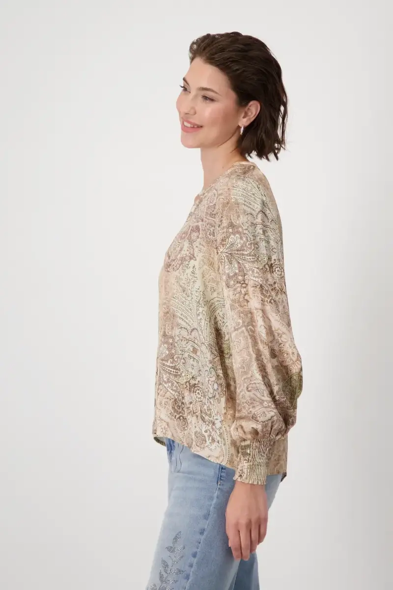 Monari Bluse mit Paisleymuster Im Verkauf