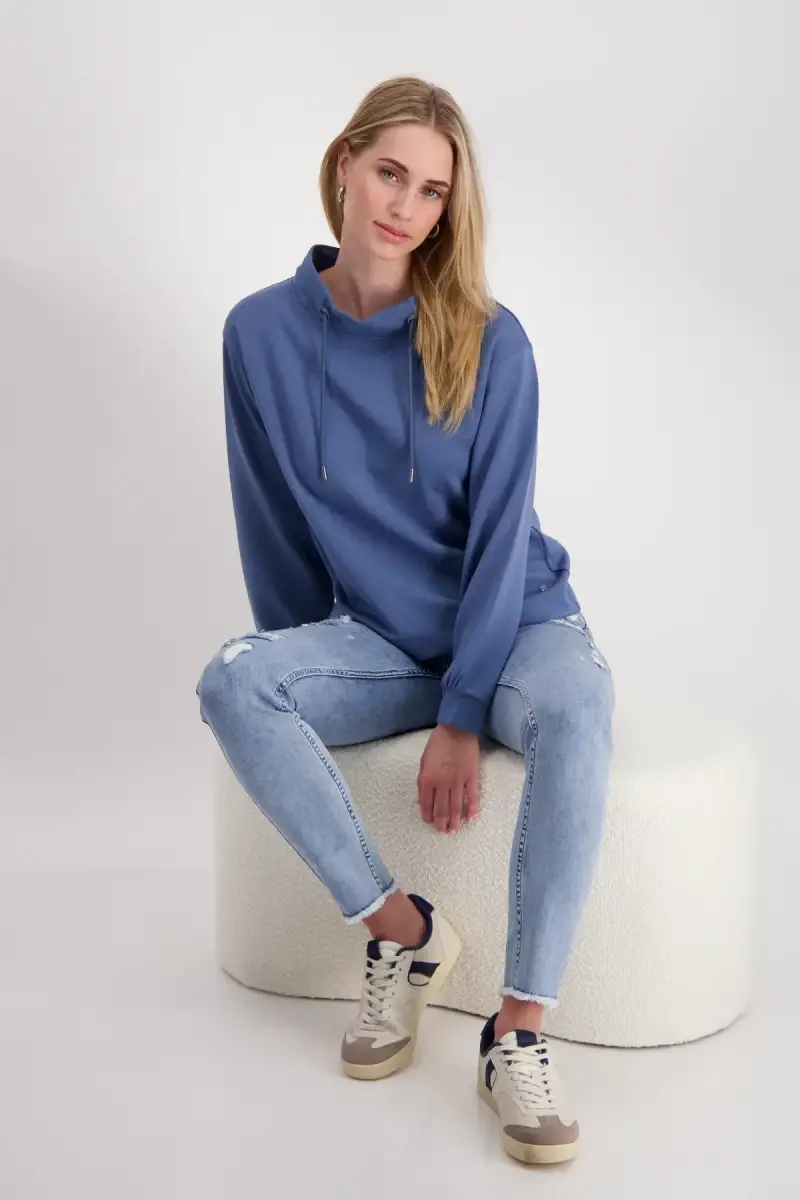 Monari Sweatshirt mit Stehkragen Online