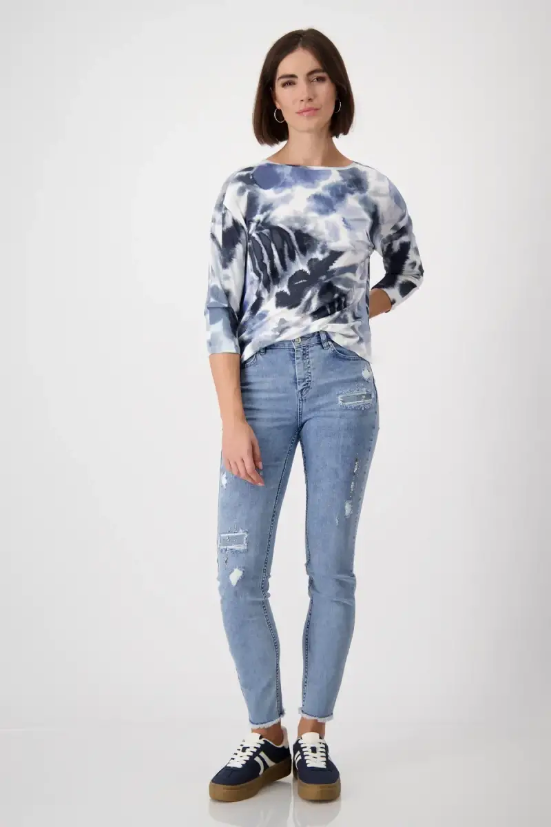 Monari Shirt mit Blumenmuster Angebote