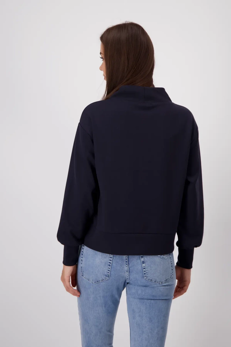 Monari Sweatshirt mit Emblem Print im Angebot