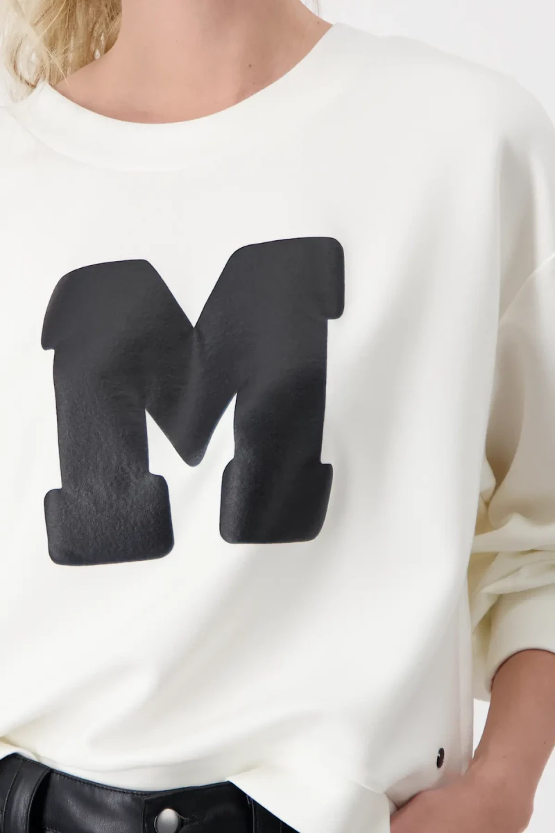 Monari Sweatshirt mit Buchstaben Print Blitzverkäufe