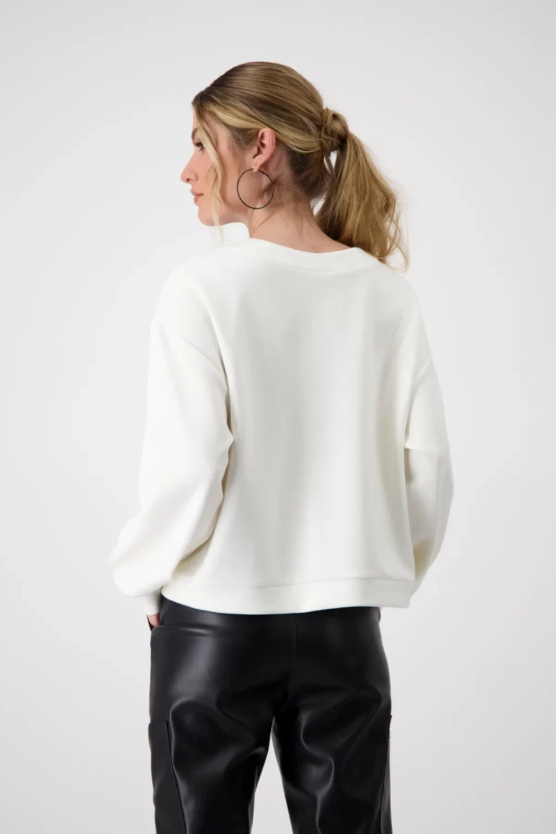 Monari Sweatshirt mit Buchstaben Print Blitzverkäufe