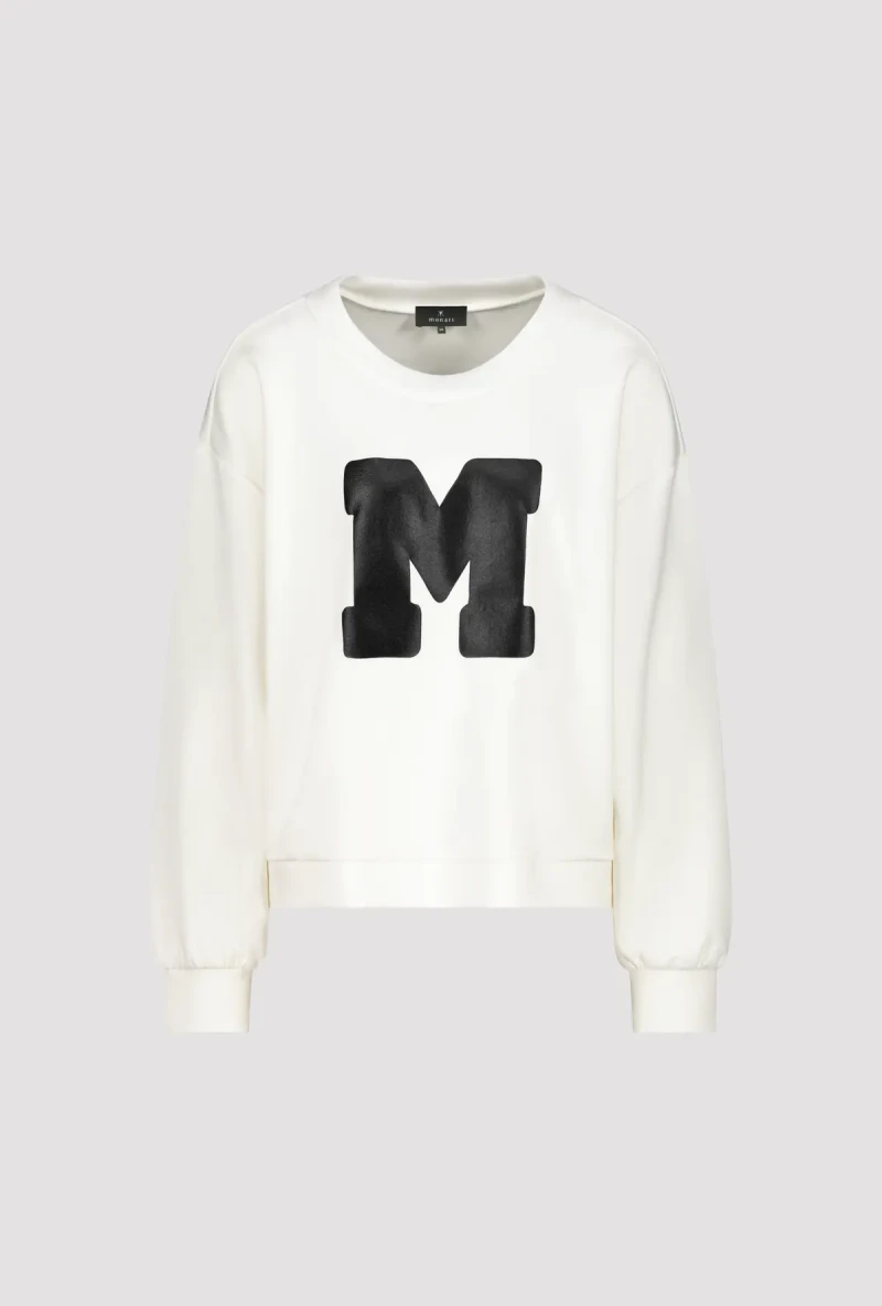 Monari Sweatshirt mit Buchstaben Print Blitzverkäufe