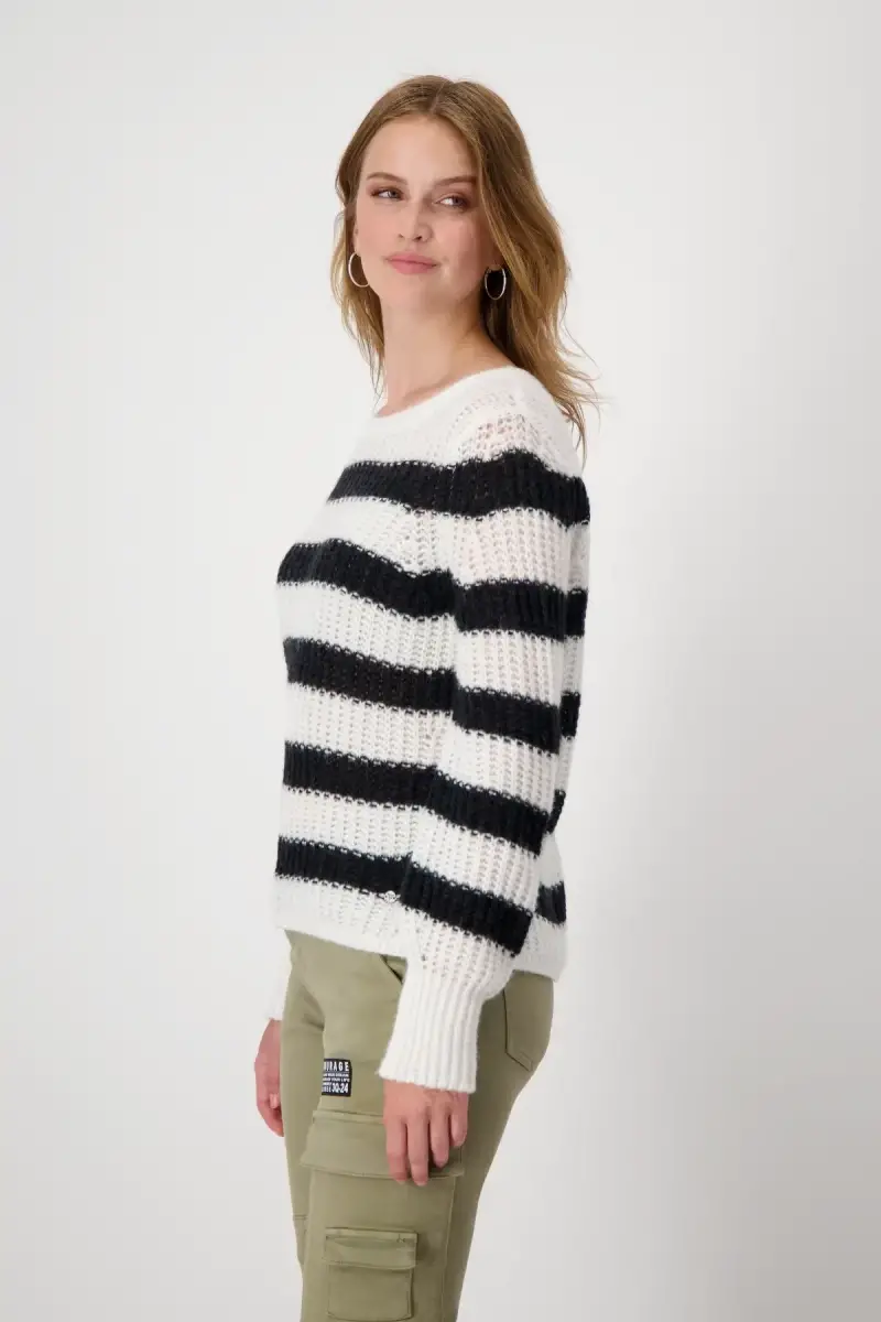 Monari Pullover mit Ringelmuster Limitierter Zeitrabatt