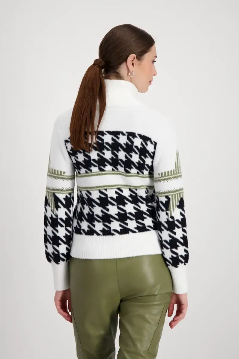 Monari Strickjacke mit Hahnentrittmuster Rabatt