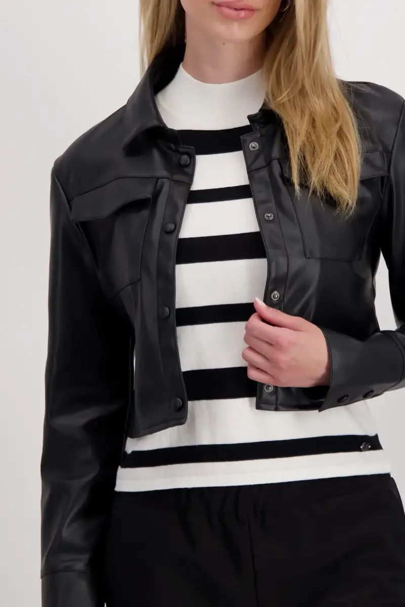Monari Lederimitat Jacke Flash Sale