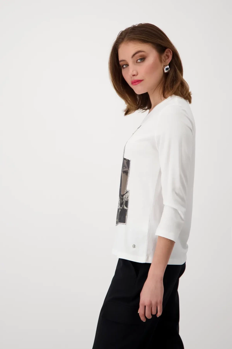 Monari Shirt mit Frauen Print Lagerräumung
