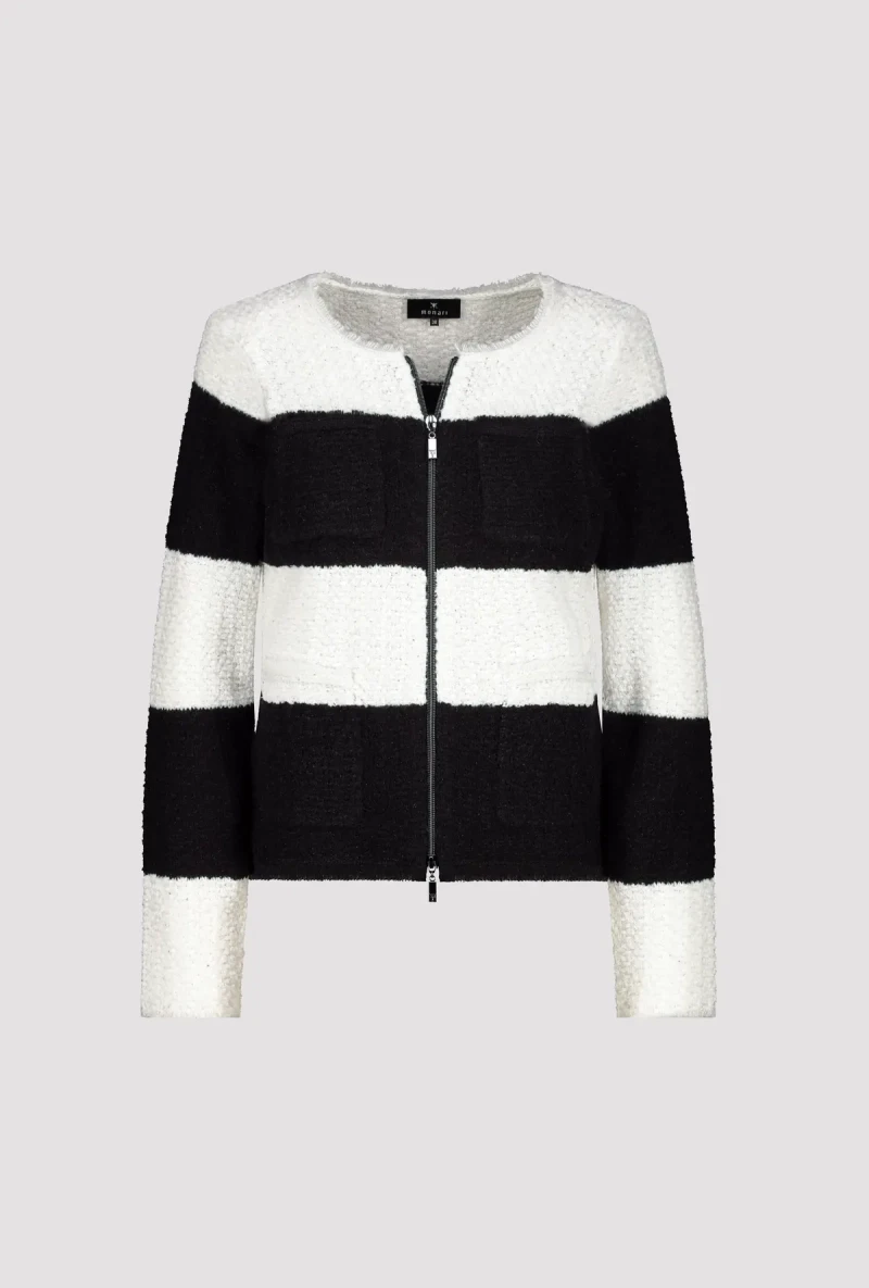 Monari Strickjacke mit Fransen Top Angebot