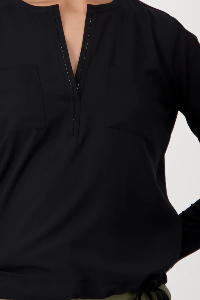 Monari Blusenshirt mit Strasssteine Neueste Mode